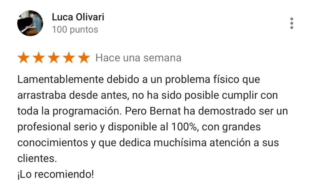 Reseña de cliente 4