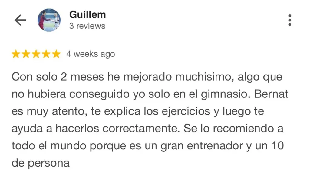 Reseña de cliente 5