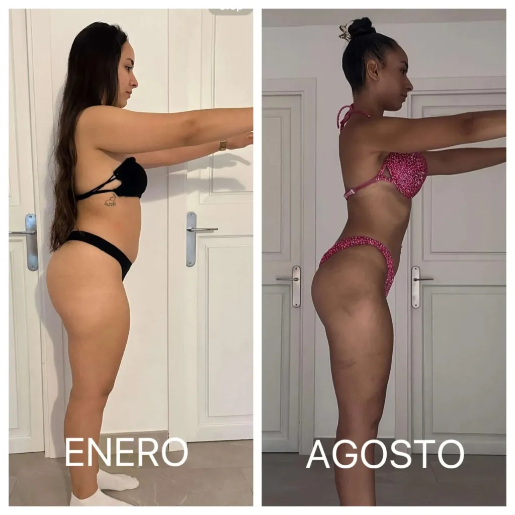 Transformación lateral de enero a agosto hacia físico atlético